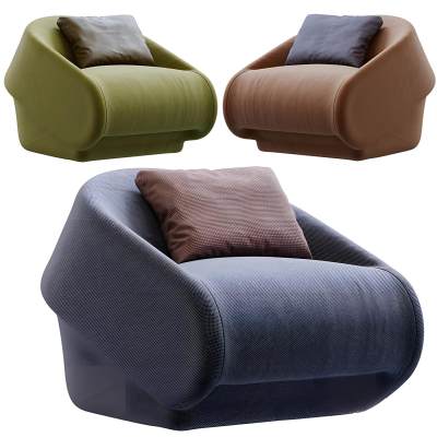 现代布艺单人沙发-A119